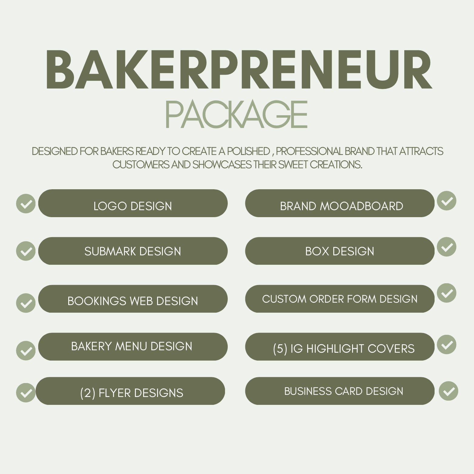 Bakerpreneur Package