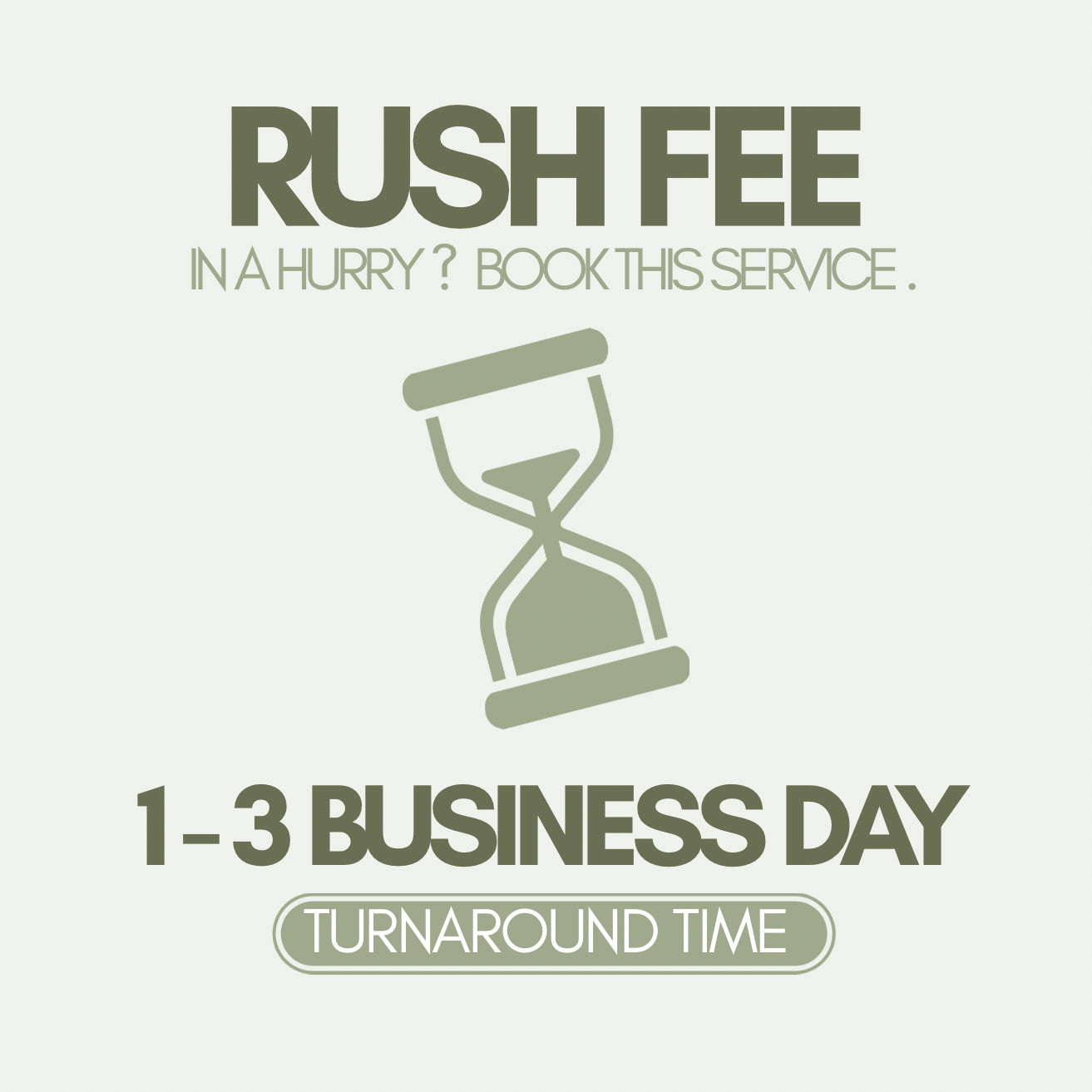 Rush Fee Service